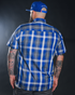 BLUE LINE BAMBOO SHORT SLEEVE BUTTON UP - MENS